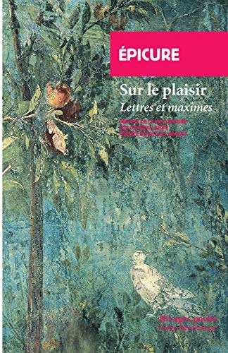 SUR LE PLAISIR, de Épicure | portada del libro