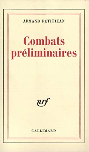 COMBATS PRELIMINAIRES, de Petitjean | portada del libro