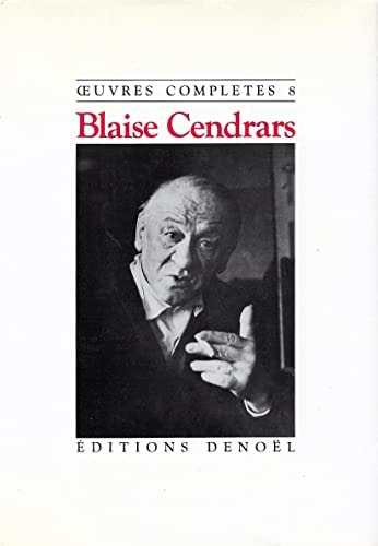 OEUVRES COMPLETES T8, de Blaise Cendrars | portada del libro