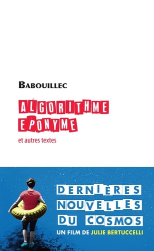 ALGORITHME EPONYME, de Babouillec | portada del libro