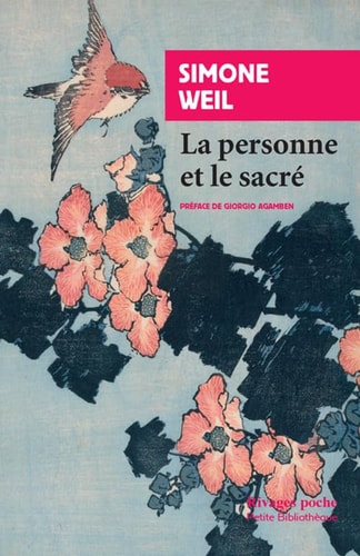 LA PERSONNE ET LE SACRE, de Simone Weil | portada del libro