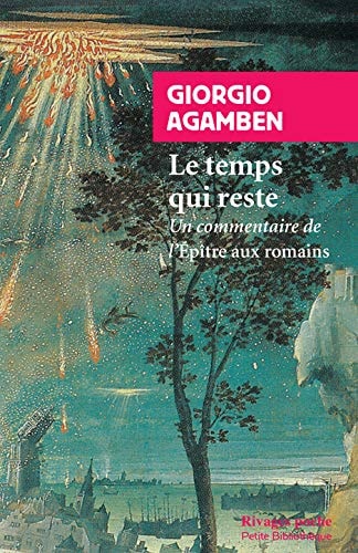 LE TEMPS QUI RESTE, de Giorgio Agamben | portada del libro