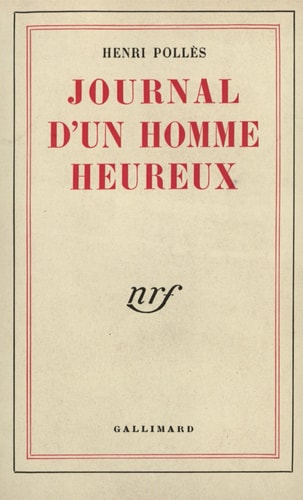JOURNAL D'UN HOMME HEUREUX, de Pollès | portada del libro