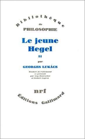 LE JEUNE HEGEL T2, de Georges Lukács | portada del libro