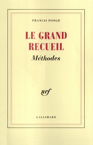 LE GRAND RECUEIL T2, de Francis Ponge | portada del libro