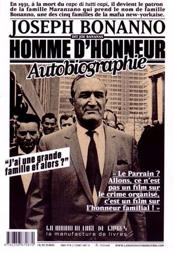 HOMME D HONNEUR, de Joseph Bonanno | portada del libro