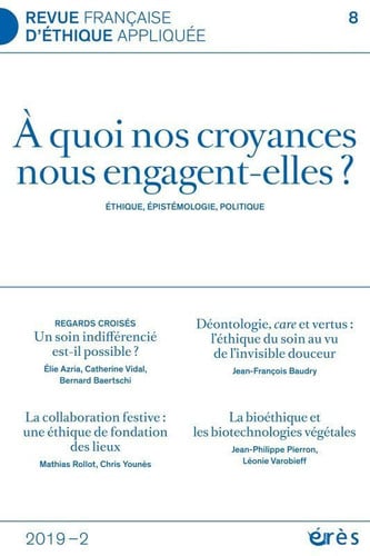 RFEA 8 A QUOI NOS CROYANCES NOUS ENGAGENT-ELLES ?, de COLLECTIF | portada del libro