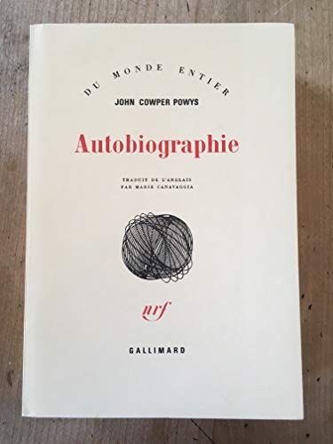 AUTOBIOGRAPHIE, de Powys | portada del libro