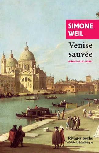 VENISE SAUVEE, de Simone Weil | portada del libro