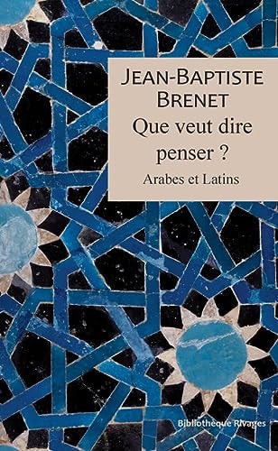 QUE VEUT DIRE PENSER, de Jean-Baptiste Brenet | portada del libro
