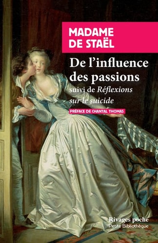 DE LINFLUENCE DES PASSIONS, de Germaine de Staël-Holstein | portada del libro
