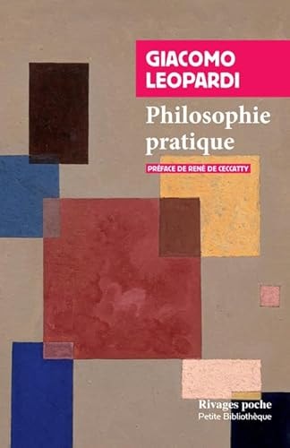 PHILOSOPHIE PRATIQUE, de Giacomo Leopardi | portada del libro