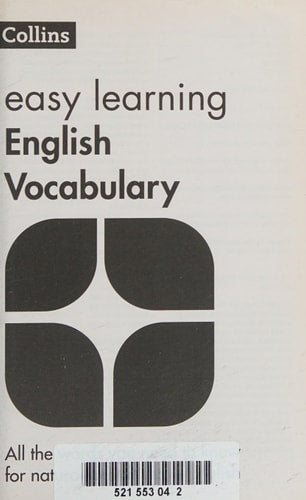 ENGLISH VOCABULARY, de Collins Dictionaries | portada del libro