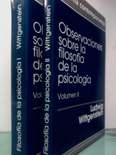 OBSERVACIONES SOBRE LA FILOSOFIA DE LA PSICOLOGIA (2 VOL), de LUDWIG WITTGENSTEIN | portada del libro