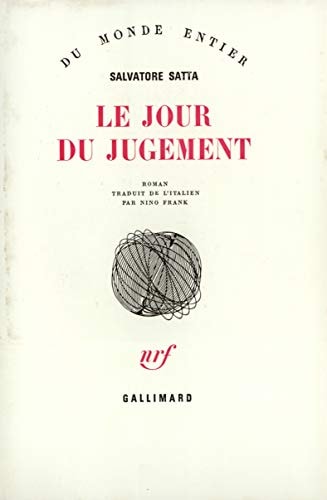 LE JOUR DU JUGEMENT, de Salvatore Satta | portada del libro