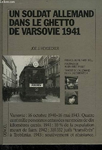 UN SOLDAT ALLEMAND DANS LE GHETTO DE VARSOVIE, de Joe J. Heydecker | portada del libro