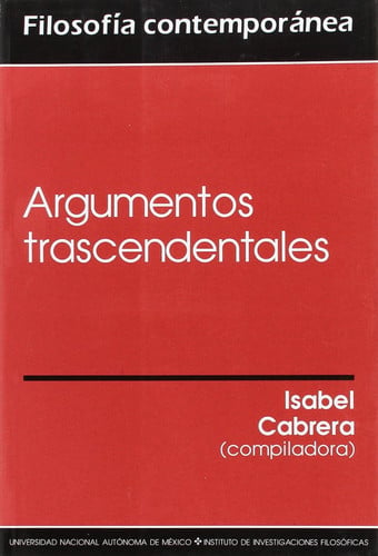 ARGUMENTOS TRASCENDENTALES, de ISABEL CABRERA (COMP) | portada del libro