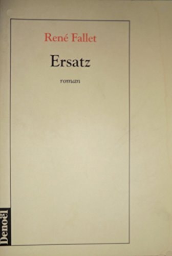 ERSATZ, de René Fallet | portada del libro