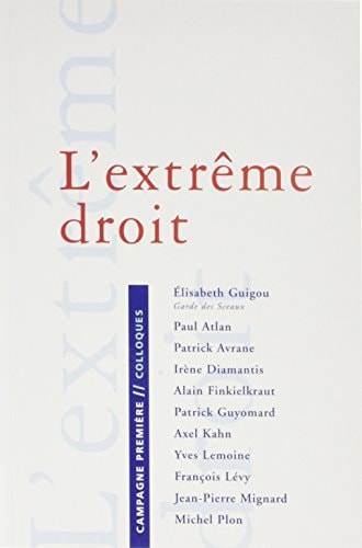 EXTREME DROIT (L'), de Société de psychanalyse freudienne (Paris) | portada del libro