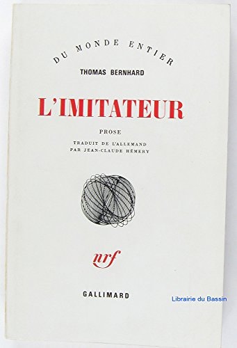 L'IMITATEUR, de Thomas Bernhard | portada del libro