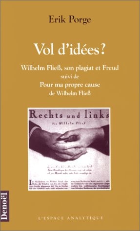 VOL D'IDEES ? / POUR MA PROPRE CAUSE DE WILHELM FLIEB, de Erik Porge | portada del libro