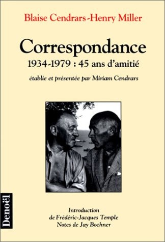 CORRESPONDANCE, de Blaise Cendrars | portada del libro