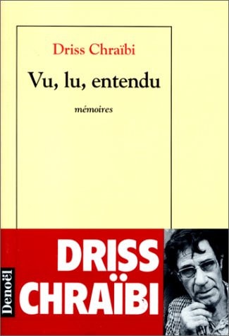 VU LU ENTENDU, de Driss Chraïbi | portada del libro