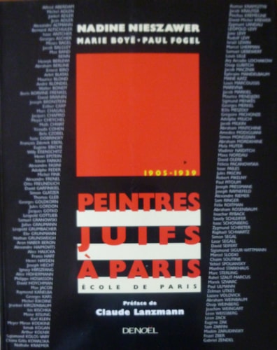 PEINTRES JUIFS A PARIS 1905 1939, de Nadine Nieszawer | portada del libro