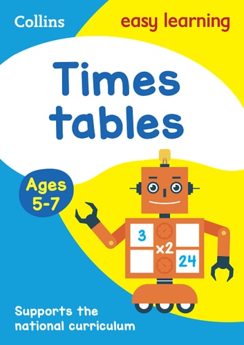TIMES TABLES PRACTICE AGE 5-7, de Collins Easy Learning | portada del libro