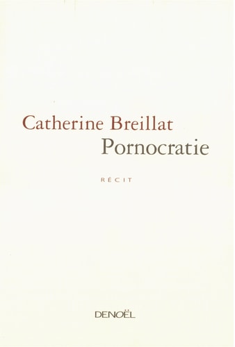 PORNOCRATIE, de Breillat | portada del libro