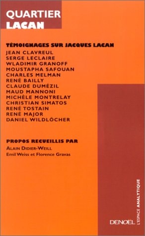 QUARTIER LACAN, de Alain Didier-Weill | portada del libro