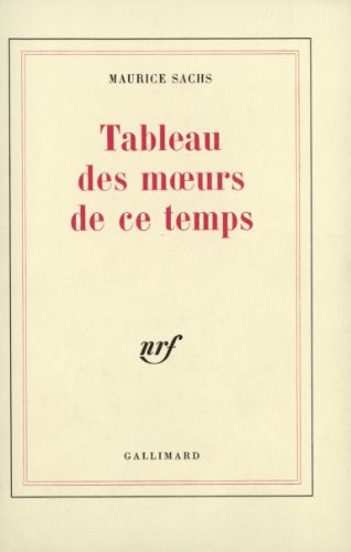 TABLEAU DES MOEURS DE CE TEMPS, de Marilyn Sachs | portada del libro