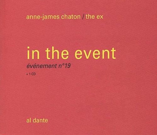 IN THE EVENT (+CD), de Anne-James Chaton | portada del libro