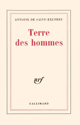 TERRE DES HOMMES, de Antoine de Saint-Exupéry | portada del libro