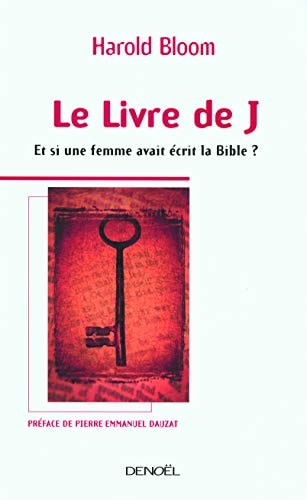 LE LIVRE DE J, de Harold Bloom | portada del libro