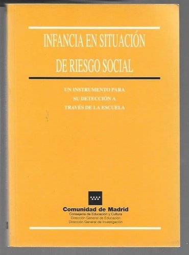 INFANCIA EN SITUACION DE RIESGO SOCIAL, de María José Díaz Aguado | portada del libro