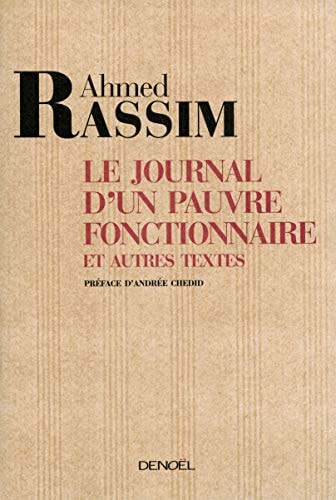 JOURNAL D'UN PAUVRE FONCTIONNAIRE ET AUTRES TEXTES, de Rassim | portada del libro