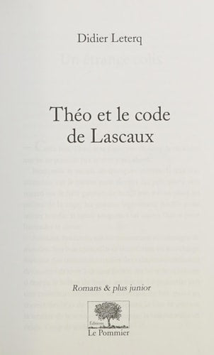 HEO ET LE CODE DE LASCAUX, de Didier Leterq | portada del libro