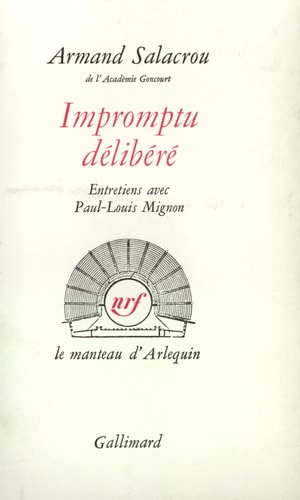 IMPROMPTU DELIBERE, de Salacrou | portada del libro