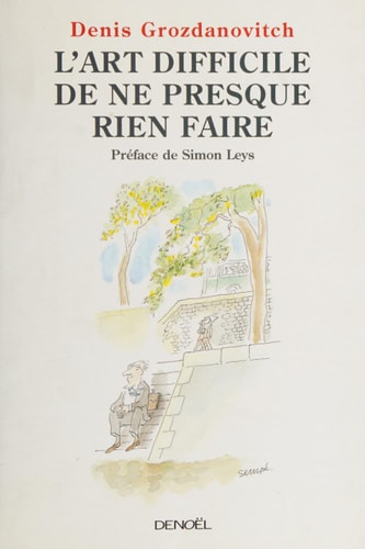 L'art difficile de ne presque rien faire, de Grozdanovitch | portada del libro