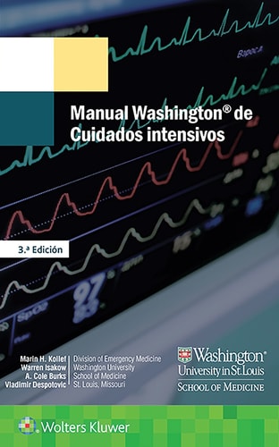 MANUAL WASHINGTON DE CUIDADOS INTENSIVOS 3ª EDICION, de KOLLEF | portada del libro