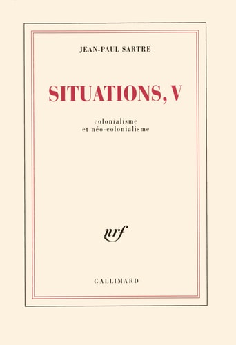 SITUATIONS T5, de Jean-Paul Sartre | portada del libro