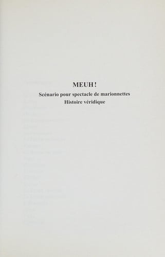 MEUH, de KIKODZE ZOURA#N | portada del libro