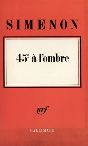 45 A L'OMBRE, de Georges Simenon | portada del libro