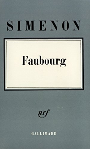 FAUBOURG, de Simenon | portada del libro