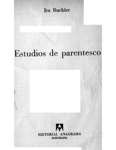 ESTUDIOS DE PARENTESCO, de SIN AUTOR | portada del libro