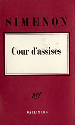 COUR D'ASSISES, de Simenon | portada del libro