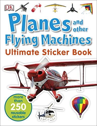 PLANES AND OTHER FLYING MACHINES ULTIMATE STICKER, de DK | portada del libro