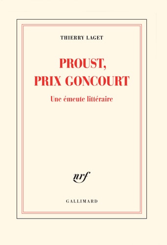 PROUST PRIX GONCOURT, de Thierry Laget | portada del libro