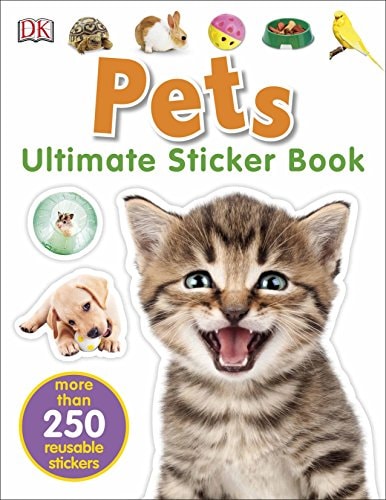 PETS ULTIMATE STICKER BOOK, de Andrea Mills | portada del libro